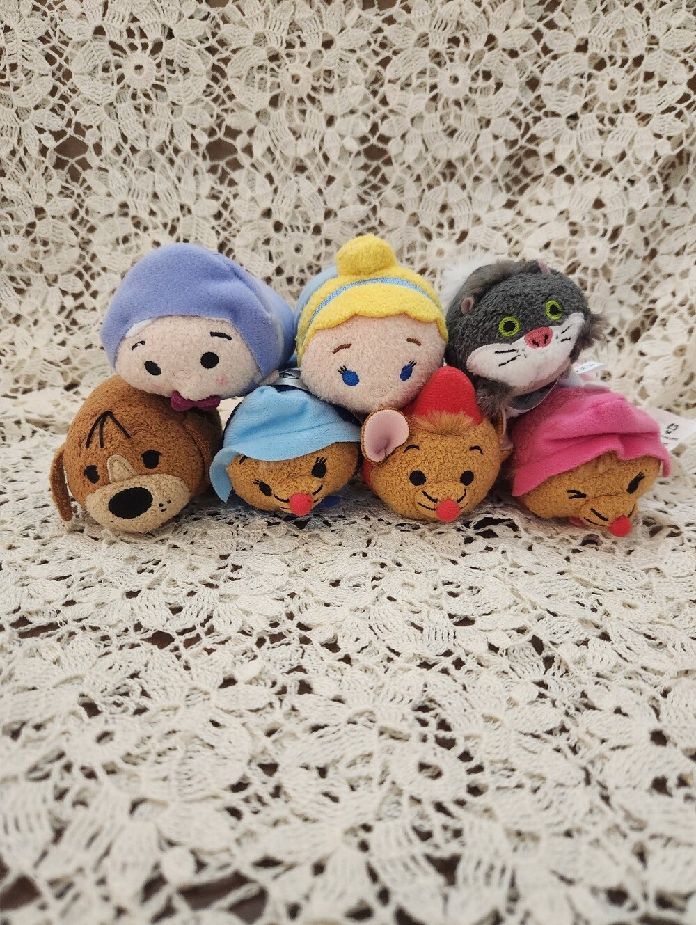 Disney Cinderella Tsum Tsum mini plush collection Set Of 7